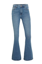 Load image into Gallery viewer, RAIZZED Flared Jeans Sunrise Mid Blue Stone