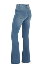 Load image into Gallery viewer, RAIZZED Flared Jeans Sunrise Mid Blue Stone
