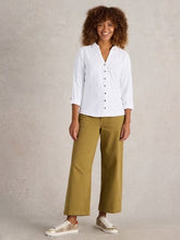 Load image into Gallery viewer, WHITE STUFF Annie Broderie Jersey Shirt
