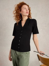 Load image into Gallery viewer, WHITE STUFF Annie Short Sleeves Jersey Shirt