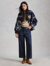 Load image into Gallery viewer, WHITE STUFF Tia Wide Leg Crop Jeans