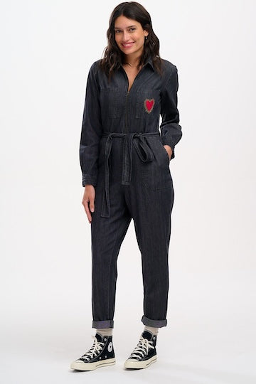 SUGARHILL Anwen Jumpsuit Denim Black