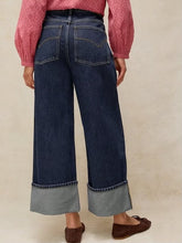 Load image into Gallery viewer, WHITE STUFF Bailey Straight Turn Up Jeans