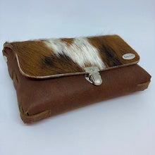Load image into Gallery viewer, BELLA COLORI Colourful leather bag Camel Cow Fur