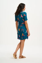 Load image into Gallery viewer, SUGARHILL Dessie Shirt Dress Rainbow Parrots