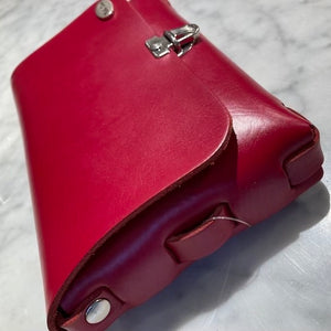 BELLA COLORI Colourful leather bag Wine Red