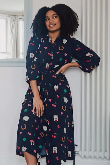 SUGARHILL Dottie Maxi Shirt Dress