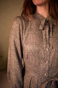 VERY CHERRY Niko dress leopard