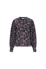 Load image into Gallery viewer, FLURESK Blouse Jacki Maroon/Cloud Blue