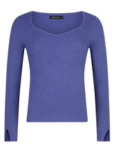 Load image into Gallery viewer, YDENCE Knitted Top Chiara Violet Blue