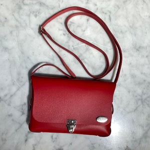 BELLA COLORI Colourful leather bag Red
