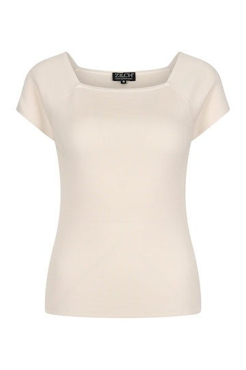 ZILCH Top Short Sleeve Off White