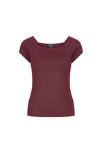 Load image into Gallery viewer, ZILCH Top Short Sleeve Bordeaux