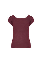 Load image into Gallery viewer, ZILCH Top Short Sleeve Bordeaux