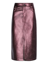 Load image into Gallery viewer, YDENCE Skirt Hazel Metallic Burgundy