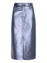Load image into Gallery viewer, YDENCE Skirt Hazel Metallic Indigo