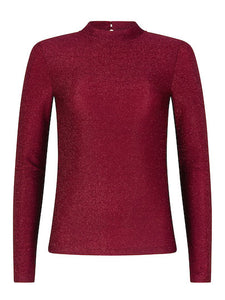YDENCE Knitted Top Evie Cherry