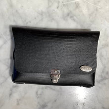 Load image into Gallery viewer, BELLA COLORI Colourful leather bag Black mini Croco