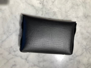 BELLA COLORI Colourful leather bag Black mini Croco