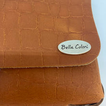 Load image into Gallery viewer, BELLA COLORI Colourful leather bag Camel Croco