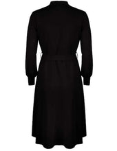 Load image into Gallery viewer, VERY CHERRY Cross Over Dress Longsleeves Black