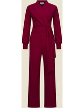 Load image into Gallery viewer, VERY CHERRY Classic Jumpsuit Emmylou Jersey Crepe Red