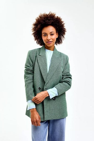 CKS Blazer Selvi Tweed Groen