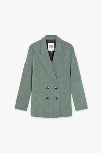 CKS Blazer Selvi Tweed Groen