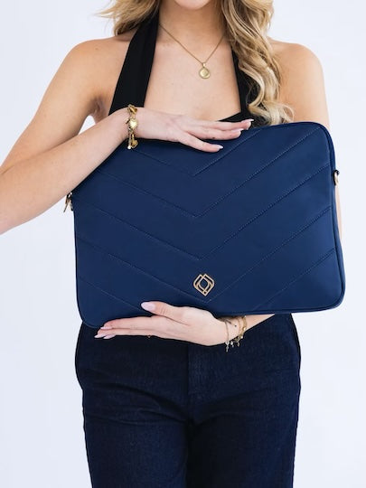 TRASHIOUS Laptophoes Appelleer Donker Blauw
