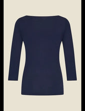 Load image into Gallery viewer, VERY CHERRY Boatneck top Navy