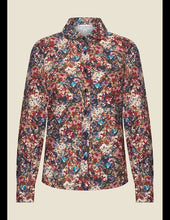 Load image into Gallery viewer, VERY CHERRY Classic Blouse Fleurs Marine