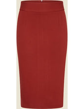 Load image into Gallery viewer, VERY CHERRY Pencil Skirt Red