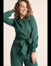 Load image into Gallery viewer, VERY CHERRY Classic Jumpsuit Emmylou Punty Forest Green