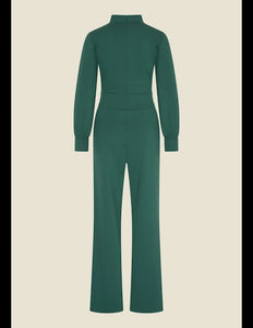 VERY CHERRY Classic Jumpsuit Emmylou Punty Forest Green
