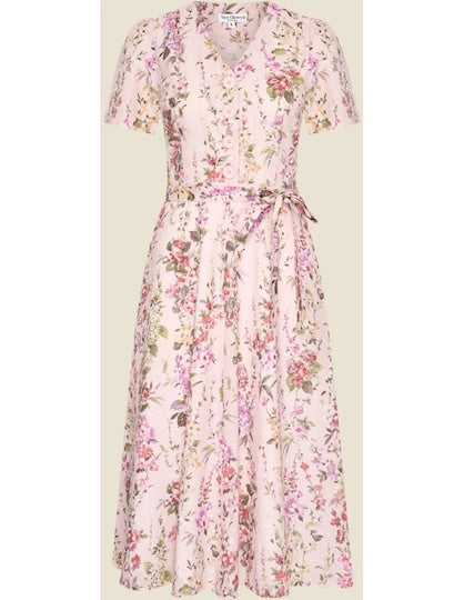 VERY CHERRY Magnolia Dress Plumeti Pink Flowers