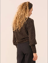 Load image into Gallery viewer, VERY CHERRY Maya Top Anthracite Fantasia Dots