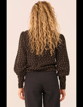 Load image into Gallery viewer, VERY CHERRY Maya Top Anthracite Fantasia Dots