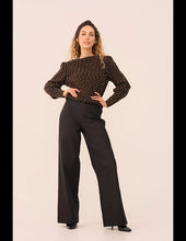 Load image into Gallery viewer, VERY CHERRY Maya Top Anthracite Fantasia Dots