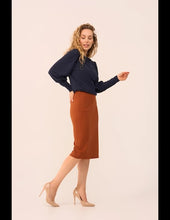 Load image into Gallery viewer, VERY CHERRY Maya Top Navy