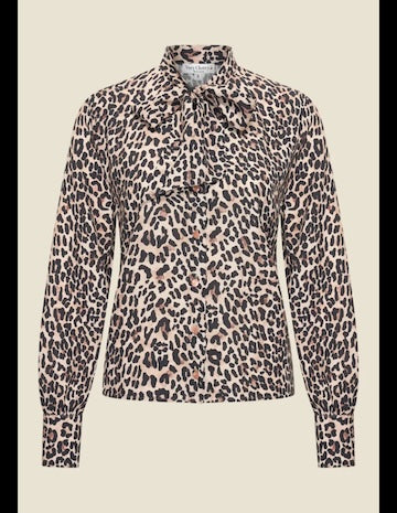 VERY CHERRY Ruffle Blouse Classic Leopard
