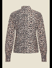 Load image into Gallery viewer, VERY CHERRY Ruffle Blouse Classic Leopard
