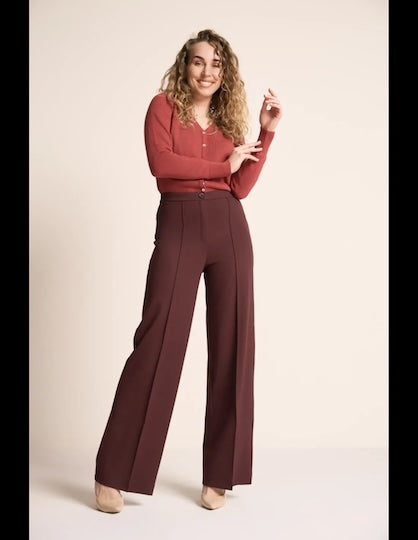 VERY CHERRY Taylor Pants Grape Punty