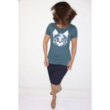 Load image into Gallery viewer, STUDIO CATTA Bowie the cat t-shirt