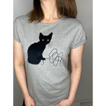 Load image into Gallery viewer, STUDIO CATTA Black Kitten T-shirt