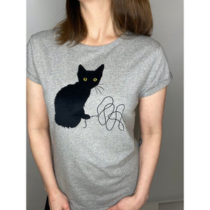 STUDIO CATTA Black Kitten T-shirt