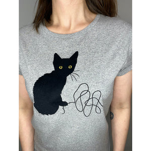 STUDIO CATTA Black Kitten T-shirt