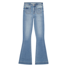 Load image into Gallery viewer, RAIZZED Flared Jeans Sunrise Patched Pockets